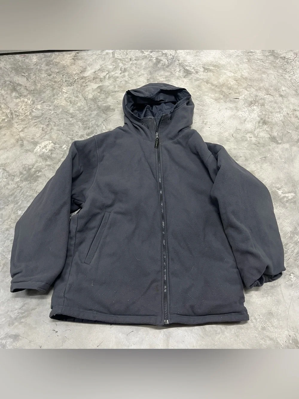 Vintage Nike Reversible Jacket Men's L Blue Fleece Windbreaker Full Zip 000 Y2K